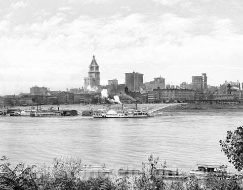 Historic Black & White Photo - Cincinnati, Ohio - The Cincinnati Skyline, c1915 -