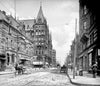 Historic Black & White Photo - Cincinnati, Ohio - Looking Down Elm Street, c1904 -