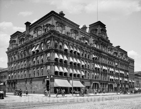 Cleveland Historic Black & White Photo, City Hall, c1905 -