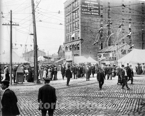 Historic Black & White Photo - Cleveland, Ohio - The Cuyahoga County Centennial, c1910 -