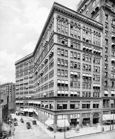 Historic Black & White Photo - Cleveland, Ohio - The Garfield Building, c1905 -