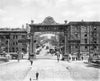 Historic Black & White Photo - Denver, Colorado - The Mizpah Arch at Union Station, c1908 -
