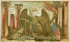 Photo- Fresco Paintings Above Entrance to Room 5114, Department of Justice, Washington, D.C. 1 Fine Art Photo Reproduction