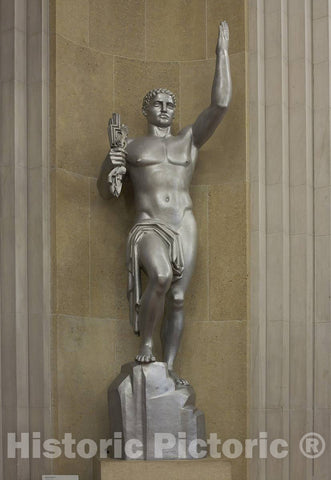 Photo - Sculpture Majesty of Justice Great Hall, 2nd Floor, Department of Justice, Washington, D.C.- Fine Art Photo Reporduction