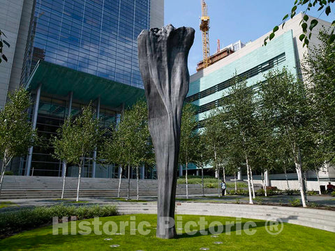 Photo- Sculpture Pillar Arc Located at The Exterior of The U.S. Courthouse, Seattle, Washington 3 Fine Art Photo Reproduction