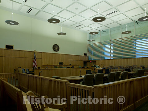 Photo - Courtroom Two, U.S. Courthouse, Natchez, Mississippi- Fine Art Photo Reporduction