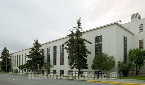 Photo - Full Side View, Federal Building, Anchorage, Alaska- Fine Art Photo Reporduction