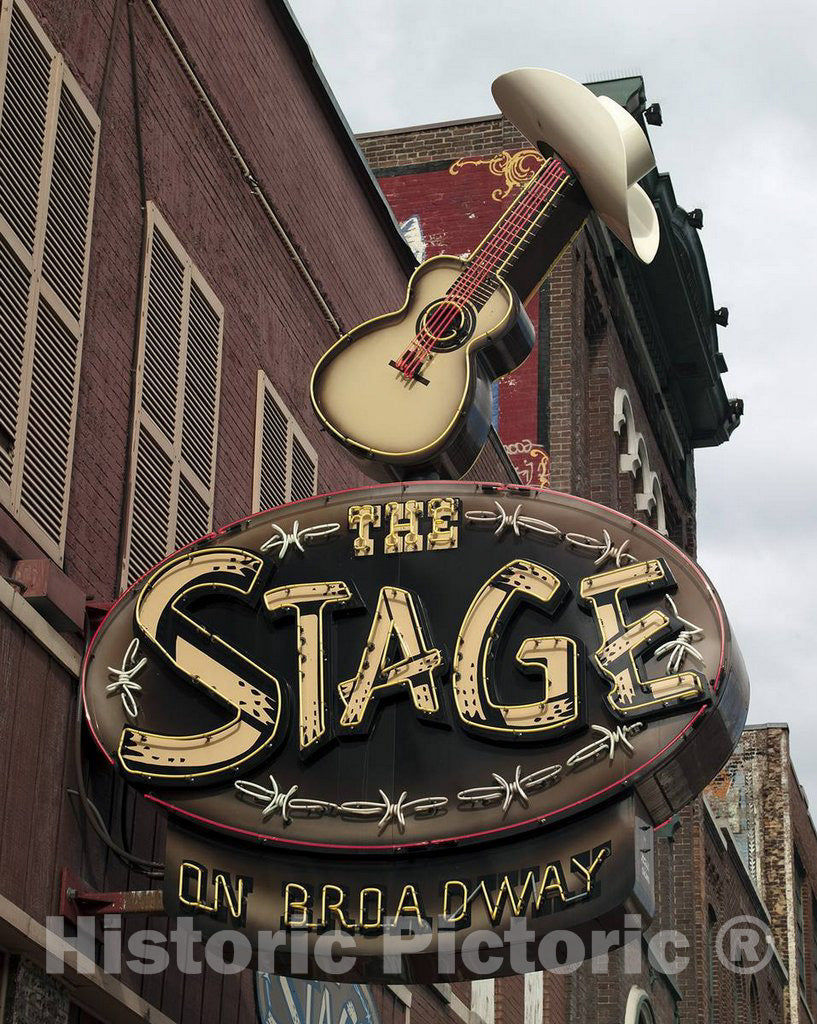 Photo - The Stage on Broadway, Nashville, Tennessee- Fine Art Photo Reporduction