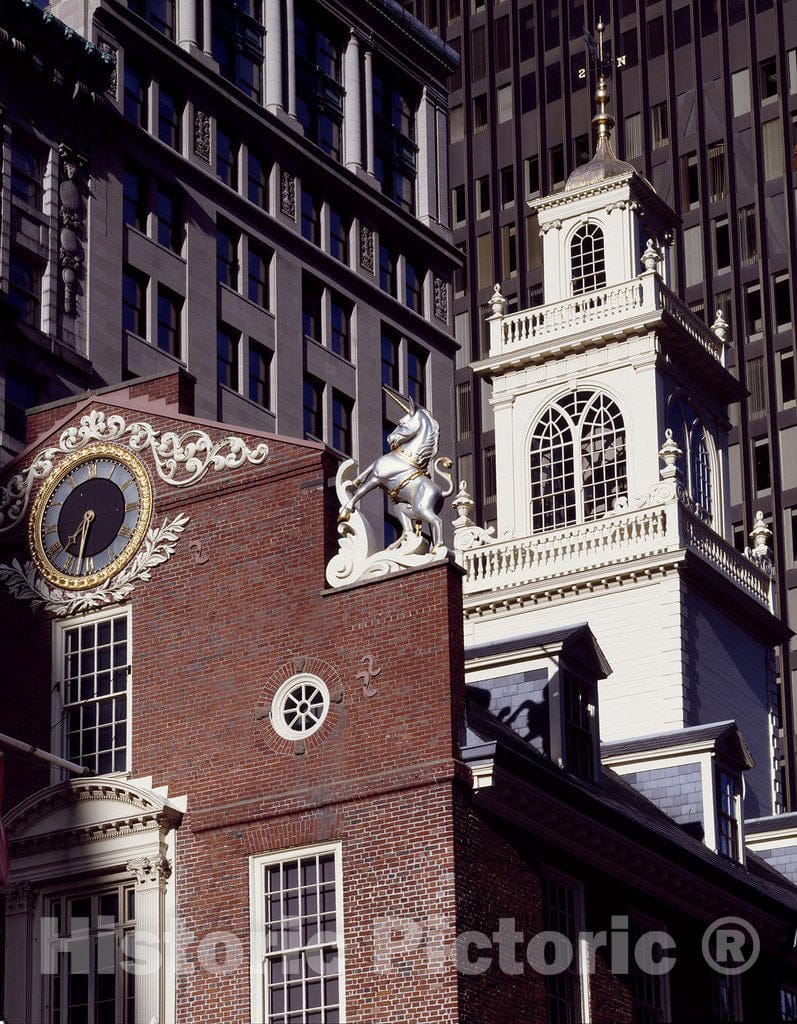 Boston, MA Photo - The Old State House was The Center of Political Activity of The Massachusetts Bay Colony. Boston, Massachusetts