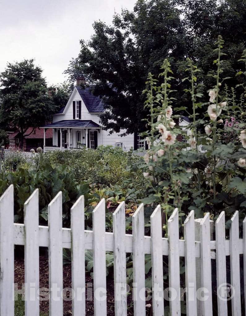 Photo - Garden in Old Salem, a Preserved Early Moravian Village in Winston-Salem, North Carolina- Fine Art Photo Reporduction