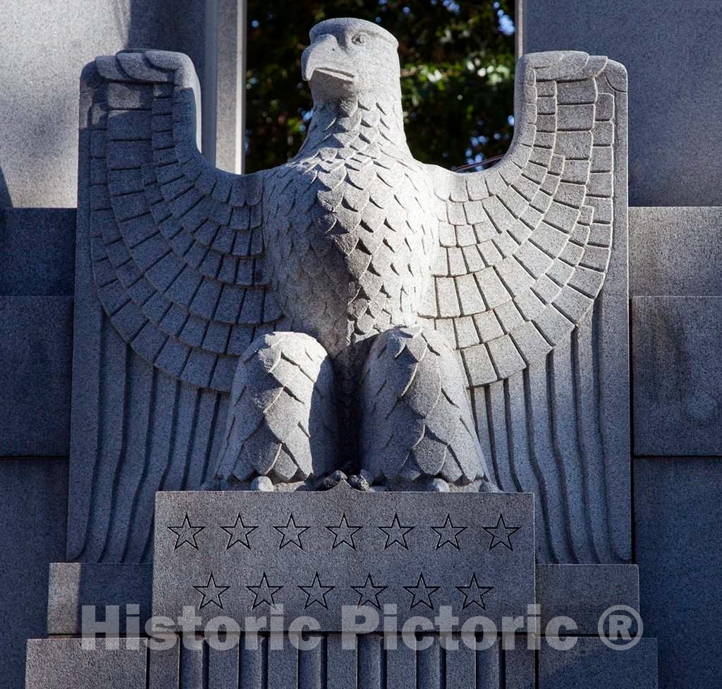 Photo - World War II Memorial, Waterbury, Connecticut- Fine Art Photo Reporduction