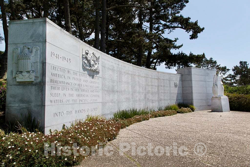 Photo - World War II Memorial in San Francisco, California- Fine Art Photo Reporduction