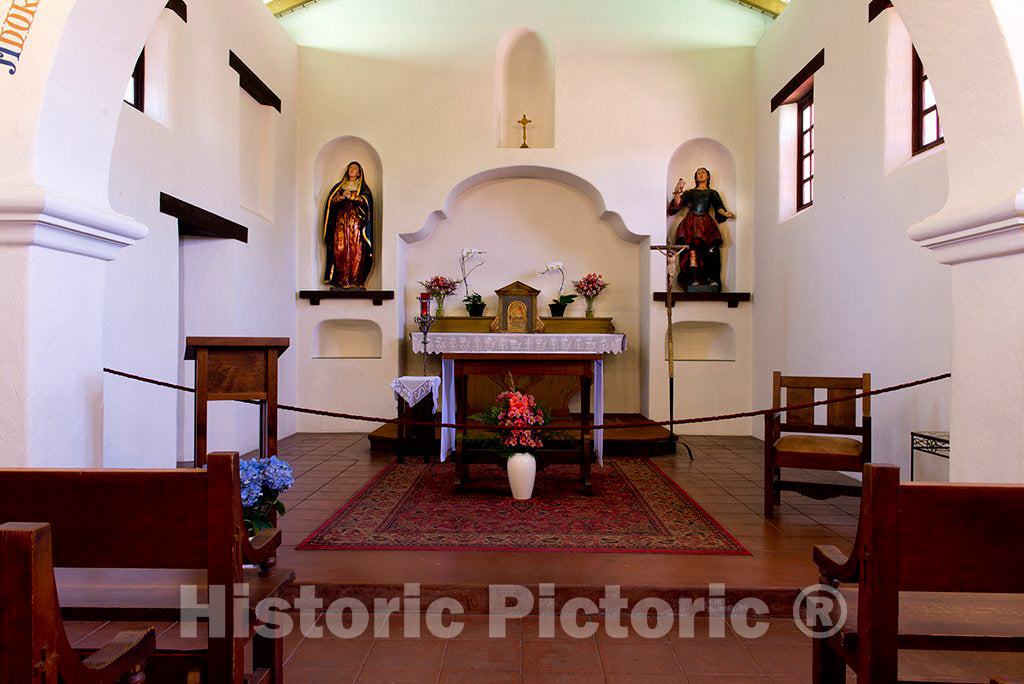 Photo - Mission Santa Cruz was a Spanish Mission Founded by The Franciscan Order in Present-Day Santa Cruz, California- Fine Art Photo Reporduction