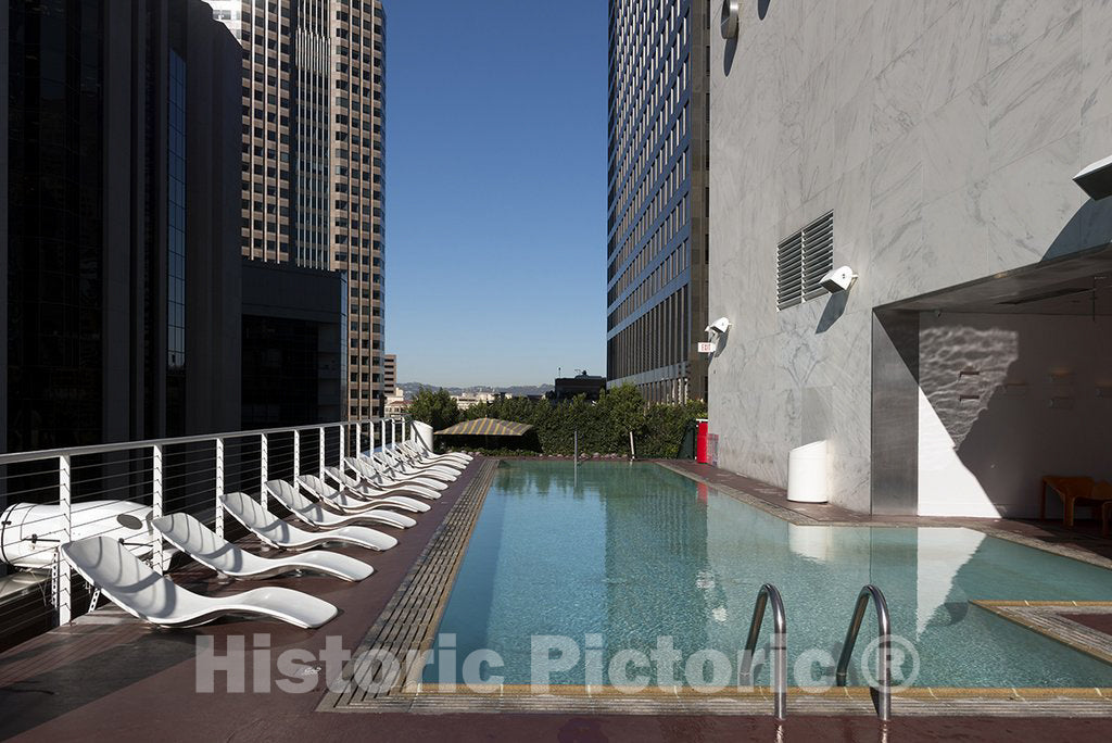 Los Angeles, CA Photo - Rooftop Pool at The Standard Hotel in Downtown Los Angeles, California
