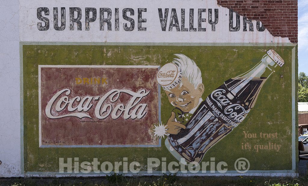 Cedarville, CA Photo Vintage CocaCola sign in Cedarville, Californi
