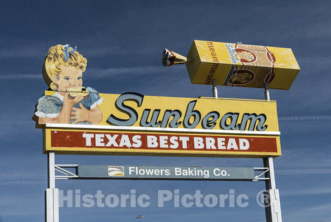 El Paso, TX Photo - Old Bread Advertising Sign in El Paso, Texas