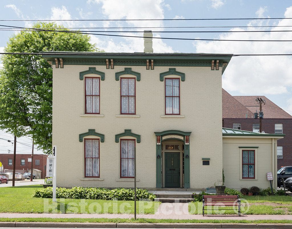 Photo - Kirkside, an aptly Named Little Italianate House in Moundsville, West Virginia- Fine Art Photo Reporduction
