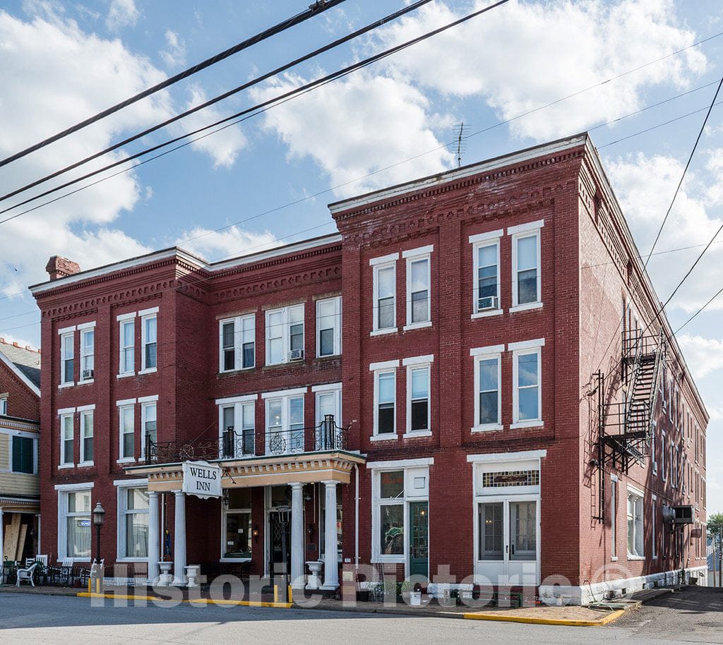 Photo - The 1894-95 Wells Inn, Built by Ephraim Wells in Sistersville, West Virginia- Fine Art Photo Reporduction