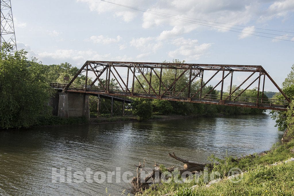 St. Marys, WV Photo - an Old, Rusted Bridge to Middle Island in The Ohio River, in St. Marys, WV