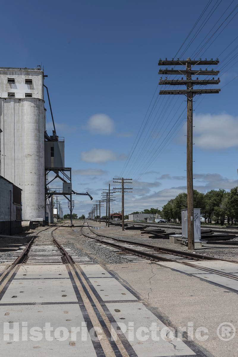 Photo - Railroad siding at The Northern Ag Service Inc. Grain Elevator and Related Equipment in The Town of Holly, Near The Kansas line in Prowers County, Colorado