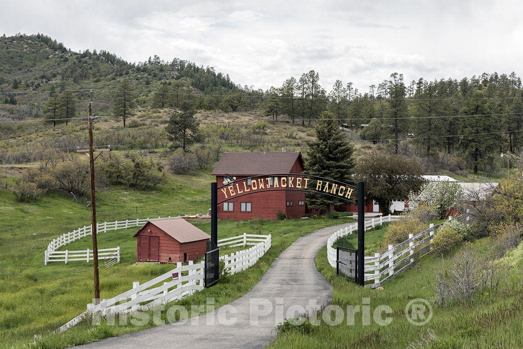 Archuleta, CO Photo - Entrance to the Yellowjacket Ranch in rural Archuleta County, Colorado
