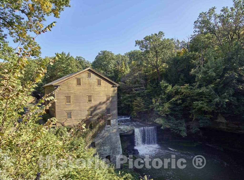 Photo - Lanterman's Mill in the Mill Creek Metropark within Youngstown, Ohio's city limits- Fine Art Photo Reporduction