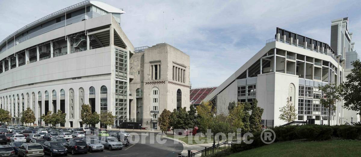 Photo - The Nearly 105,000-seat Ohio Stadium, Home of The Ohio State University Buckeyes Football Team on School's Campus in Columbus, Ohio- Fine Art Photo Reporduction