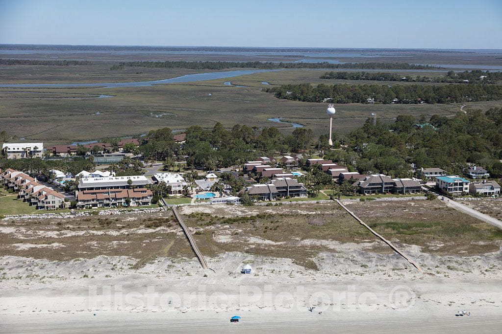 Photo - Aerial View of The Beach Community of Fripp Island in Beaufort County, South Carolina- Fine Art Photo Reporduction