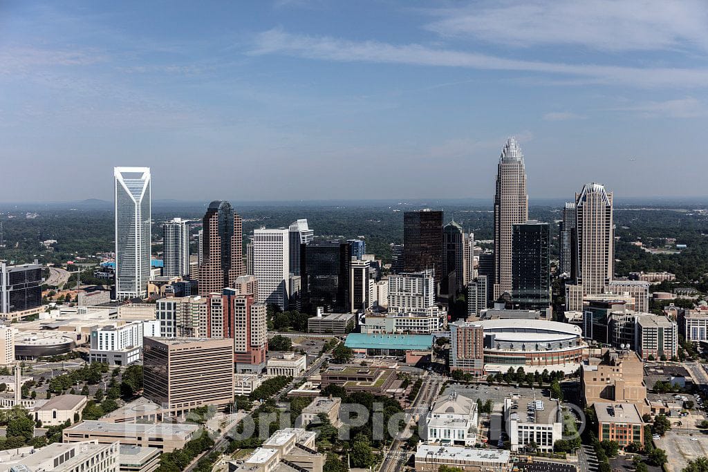 Photo- Aerial View of Downtown Charlotte, North Carolina 3 Fine Art Photo Reproduction