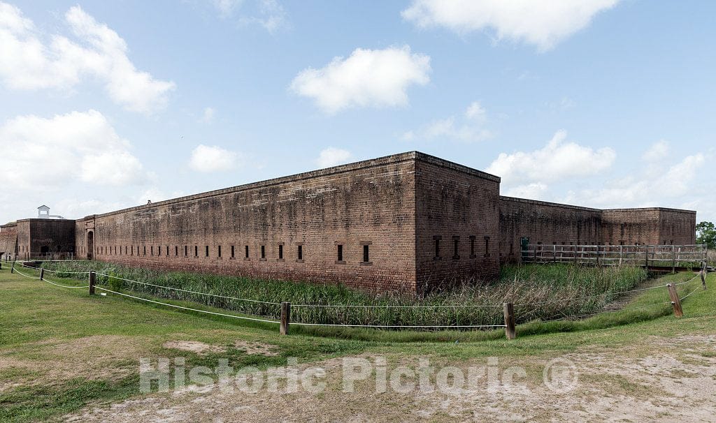 Photo- Fort James Jackson, Usually Called Old Fort Jackson, is a Restored 19th-Century Fort Located on The Savannah River, Two Miles East Savannah, Georgia 2 Fine Art Photo
