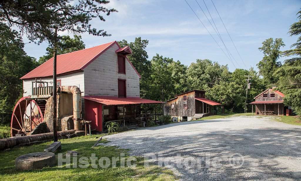 Photo- The Old Mill of Guilford, Also Known as Bailes' Old Mill, is a Historic and Still-Working grist Mill Near Oak Ridge in Guilford County, North Carolina 4 Fine Art Photo