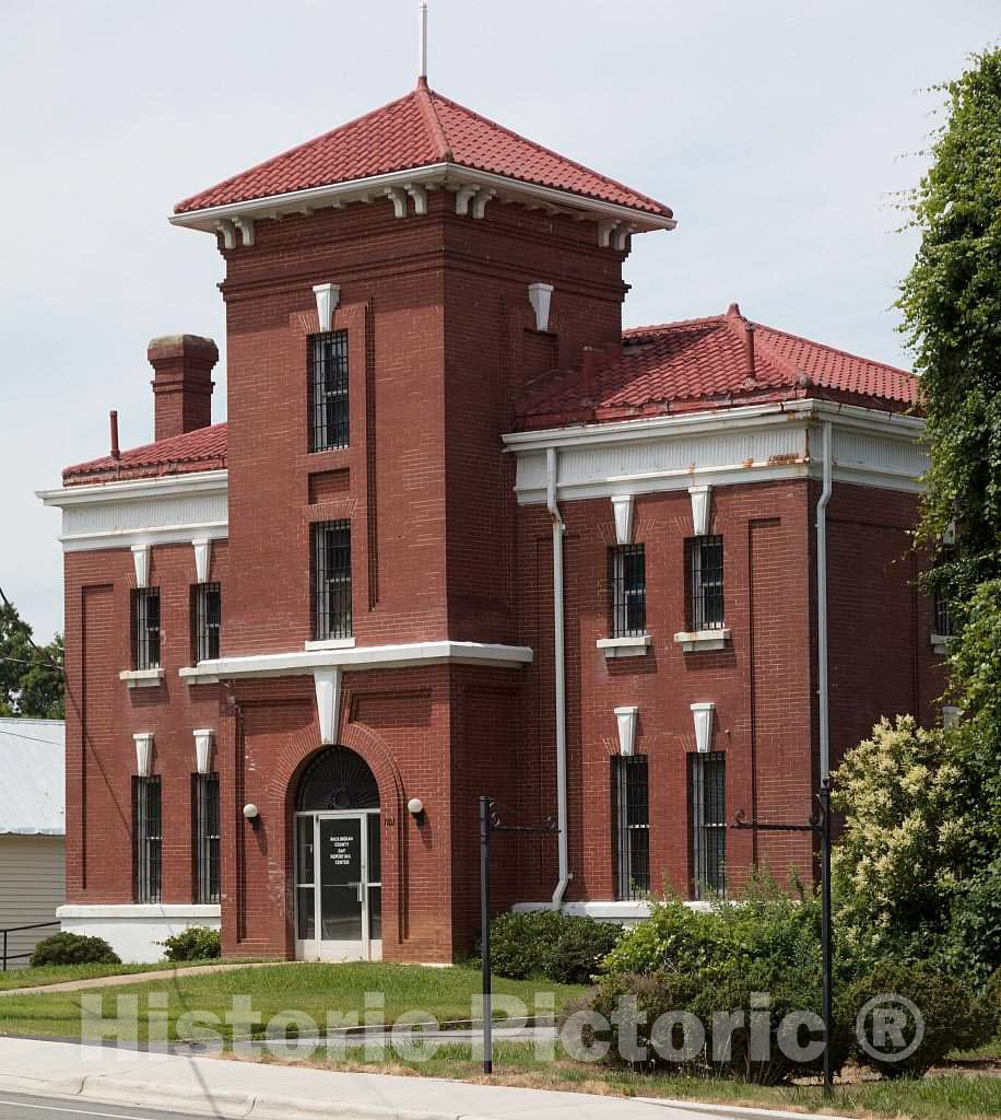 Photo - A Sheriff's Department Building in Wentworth, The seat of Rockingham County, North Carolina- Fine Art Photo Reporduction