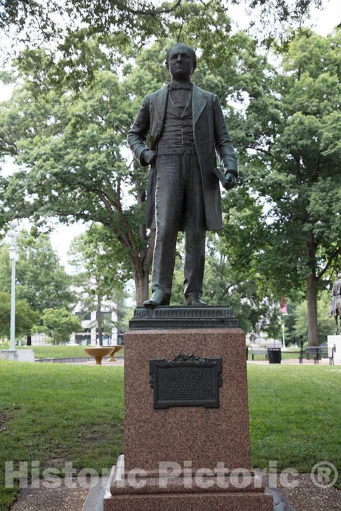 Photo - Statue of Charles Duncan McIver on The Grounds of The North Carolina State Capitol in Raleigh, North Carolina- Fine Art Photo Reporduction