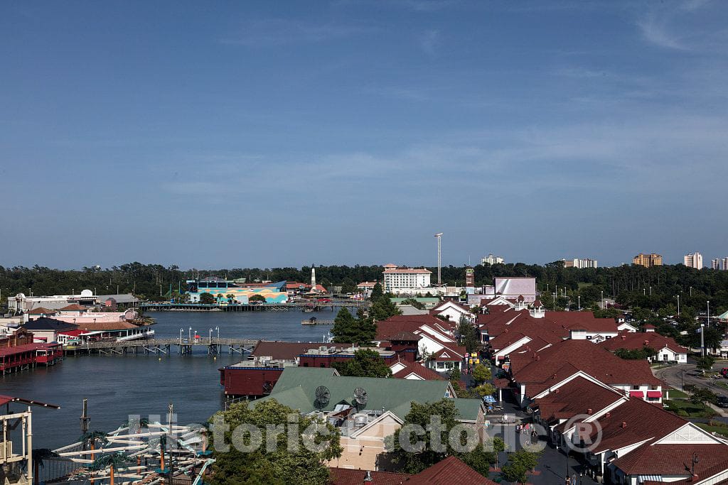 Photo- This View of The Broadway at The Beach Amusement Area and The Distant Skyline of Myrtle Beach, South Carolina was not Taken from a Helicopter, Small Plane 2