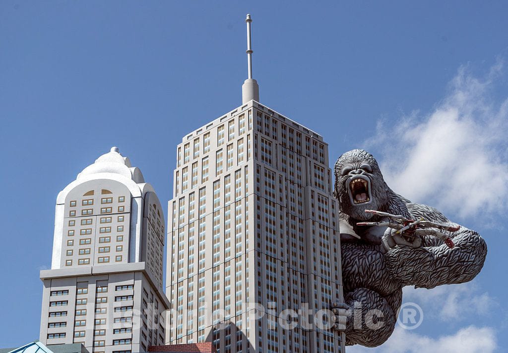 Photo - King Kong amuses Rather Than terrifies Visitors to The Hollywood Wax Museum in Myrtle Beach, South Carolina- Fine Art Photo Reporduction