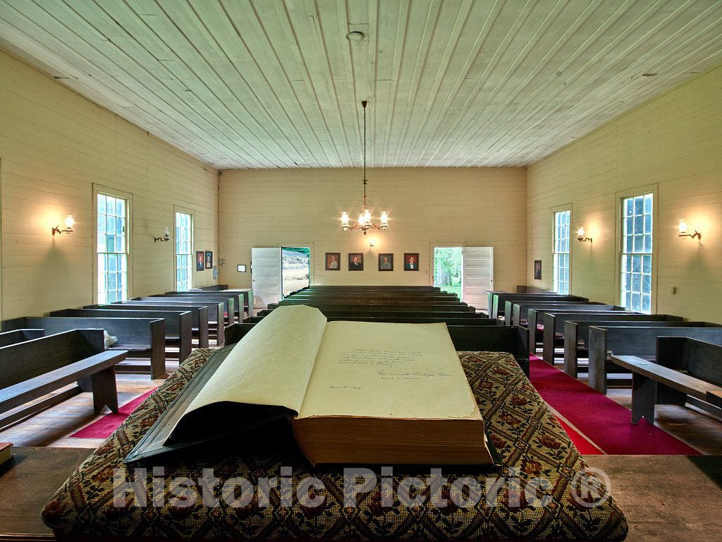 Photo- View from The Pulpit at The Sardis Presbyterian Church, a Historic Rural Church Near Rome in Floyd County, Georgia 2 Fine Art Photo Reproduction