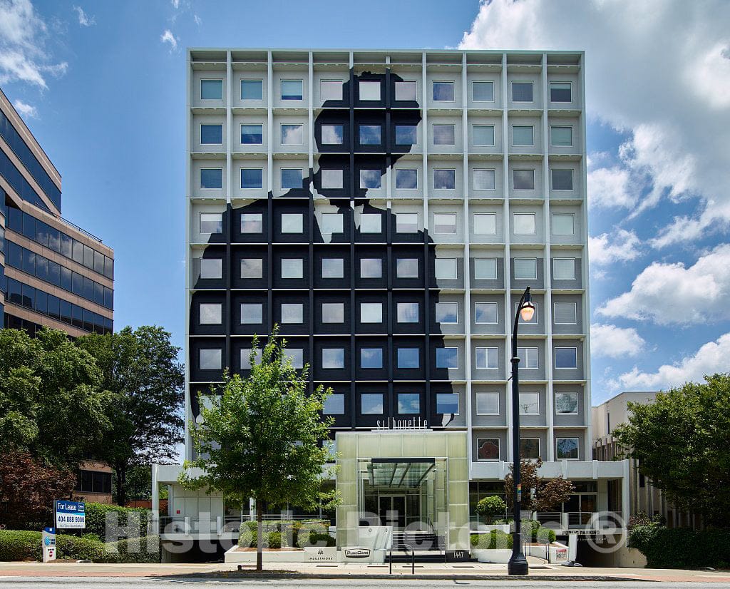 Photo - The Silhouette Building in Atlanta, The Capital City of The Southern U.S. State of Georgia and The state's Largest City- Fine Art Photo Reporduction