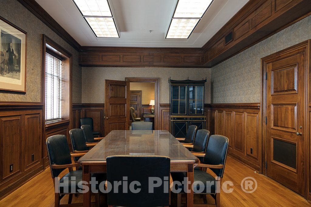 Photo - Conference Room. United States Post Office and Courthouse, Athens, Georgia- Fine Art Photo Reporduction
