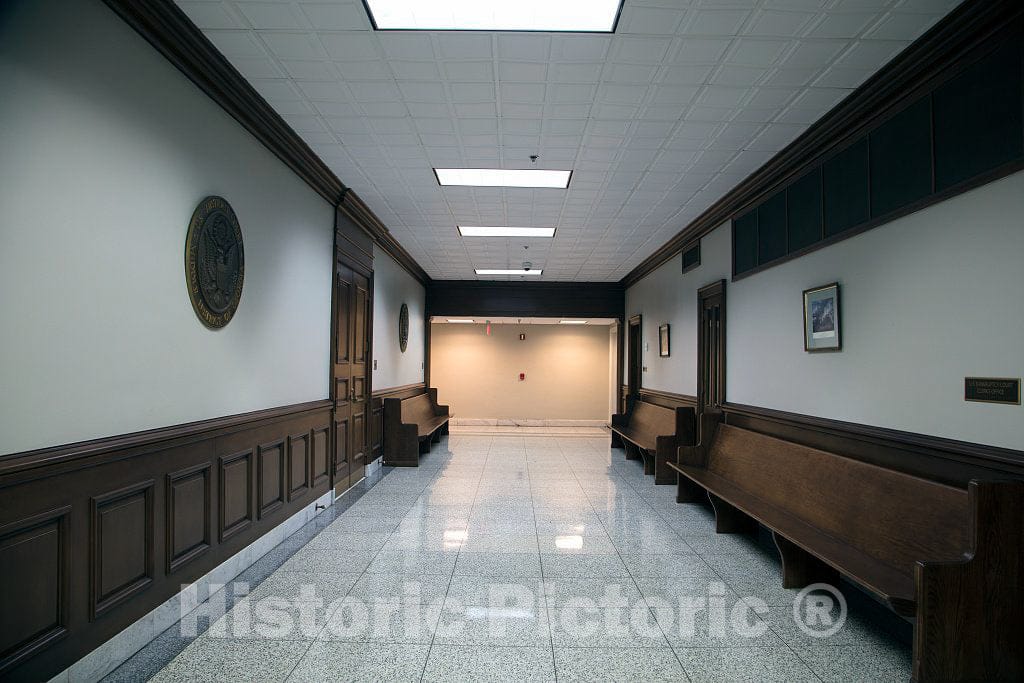 Photo - Corridor. United States Post Office and Courthouse, Athens, Georgia- Fine Art Photo Reporduction