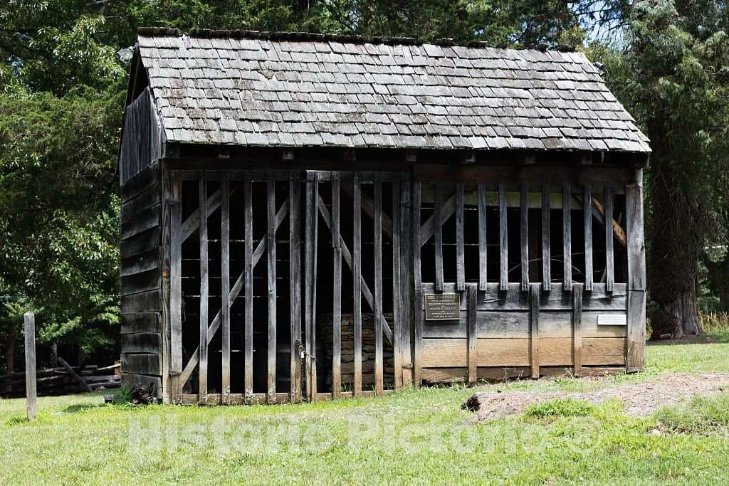 Photo- Cabin at the Old Colonial Village within the Guilford National Military Park in Greensboro, North Carolina 5 Fine Art Photo Reproduction