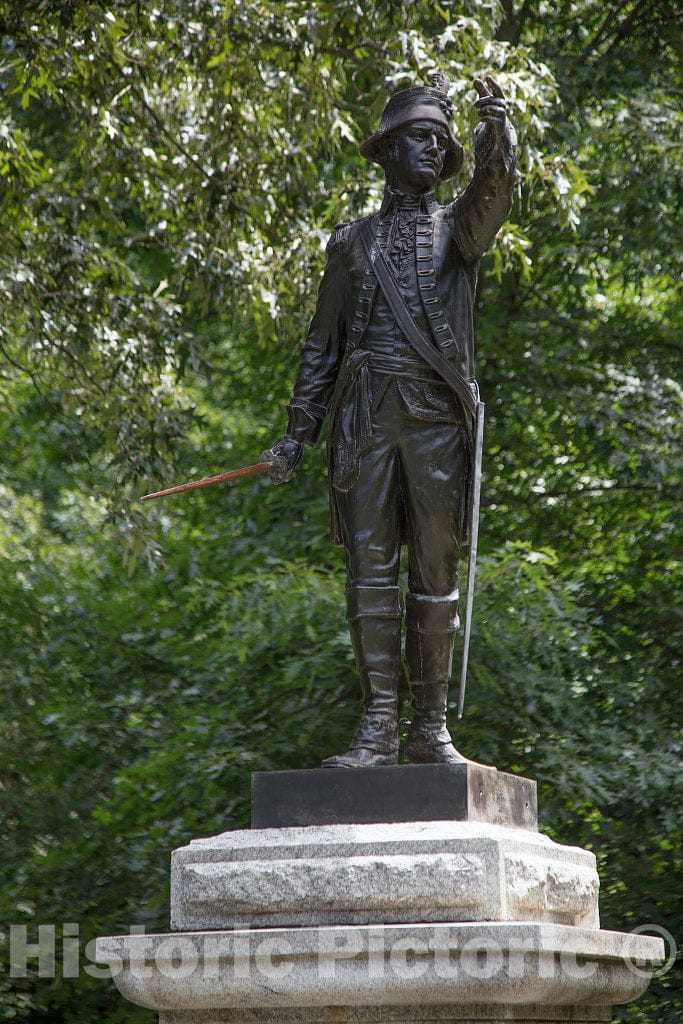 Photo- Monument Honoring North Carolina Troops who Fought Under Major Joseph Winston at The Guilford National Military Park in Greensboro, North Carolina 1 Fine Art Photo