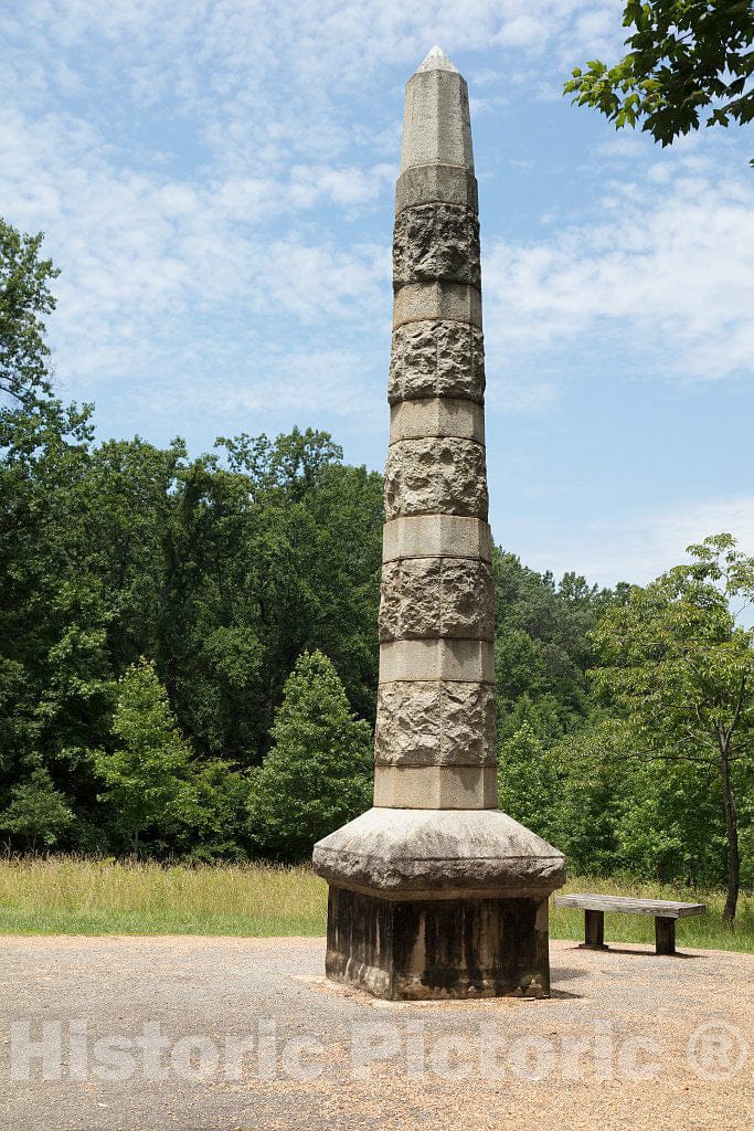 Photo - Monument to Peter Francisco at The Guilford National Military Park in Greensboro, North Carolina- Fine Art Photo Reporduction