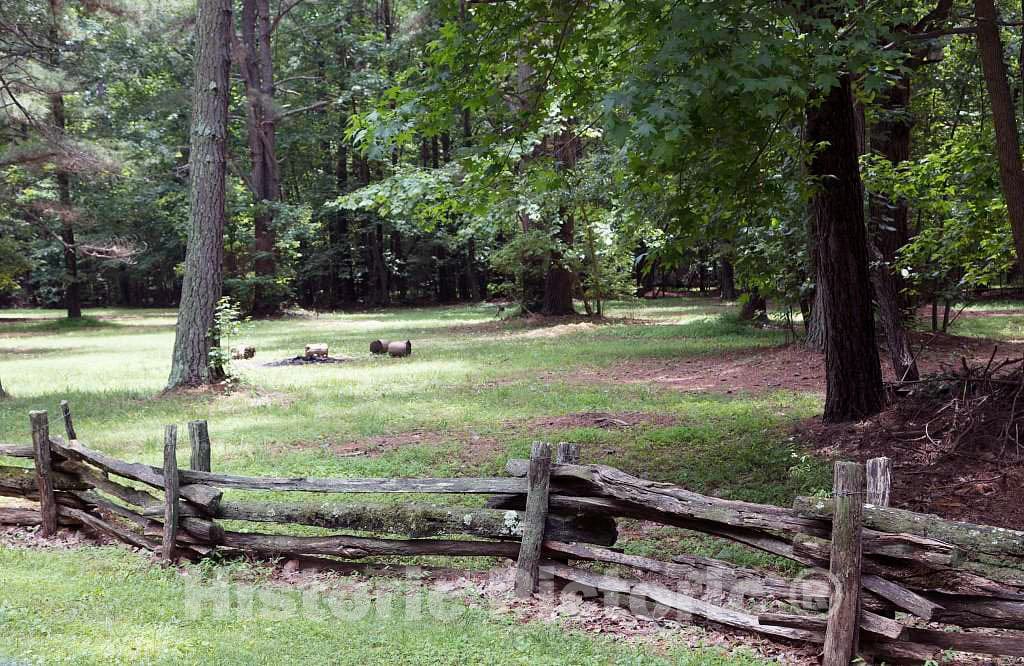 Photo- Split-Rail Fence at The Guilford National Military Park in Greensboro, North Carolina 1 Fine Art Photo Reproduction