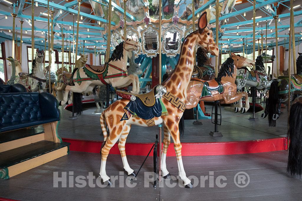 Photo- The Pullen Park Carousel in The Civic Park of The Same Name in Raleigh, The Capital City of North Carolina 5 Fine Art Photo Reproduction