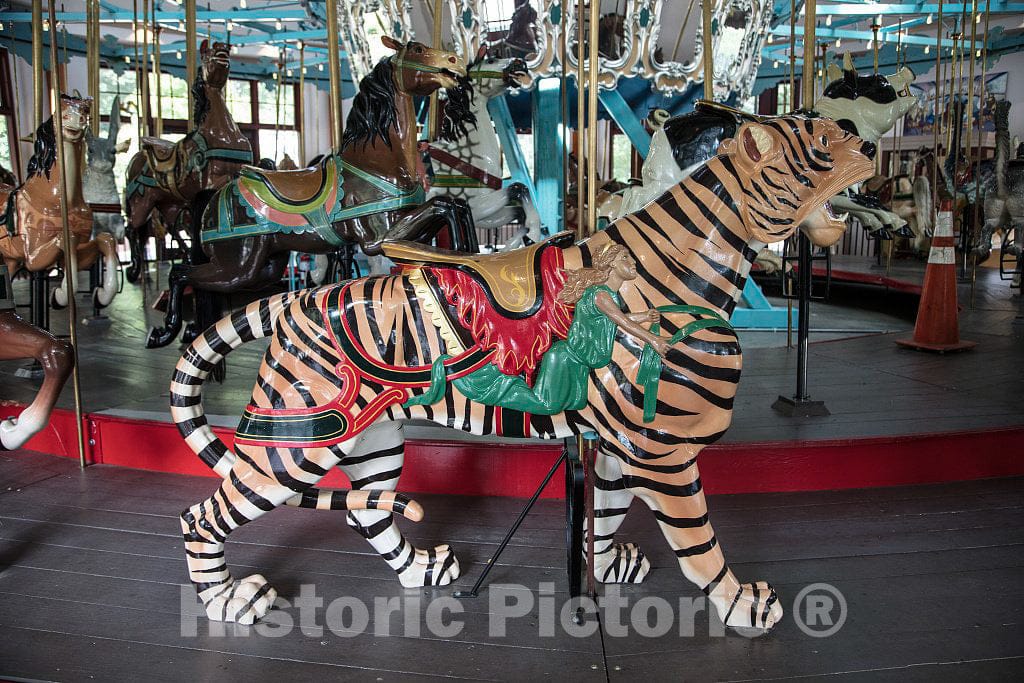 Photo- The Pullen Park Carousel in The Civic Park of The Same Name in Raleigh, The Capital City of North Carolina 7 Fine Art Photo Reproduction