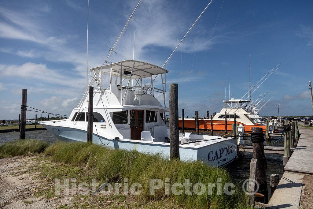 Photo- Scene from The Oregon Inlet Fishing Center in Cape Hatteras, a Community on North Carolina's Outer Banks 2 Fine Art Photo Reproduction