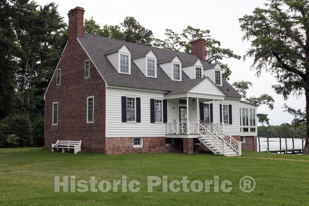 Photo- The Old Brick House, Also Known Locally as Blackbeard House, in Elizabeth City, North Carolina 1 Fine Art Photo Reproduction