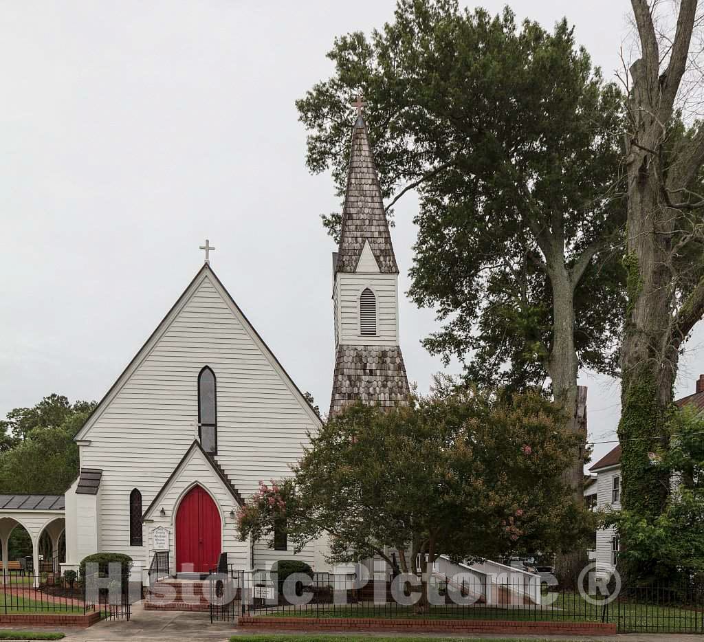 Photo - The 1851 Holy Trinity Episcopal Church in Hertford, North Carolina- Fine Art Photo Reporduction