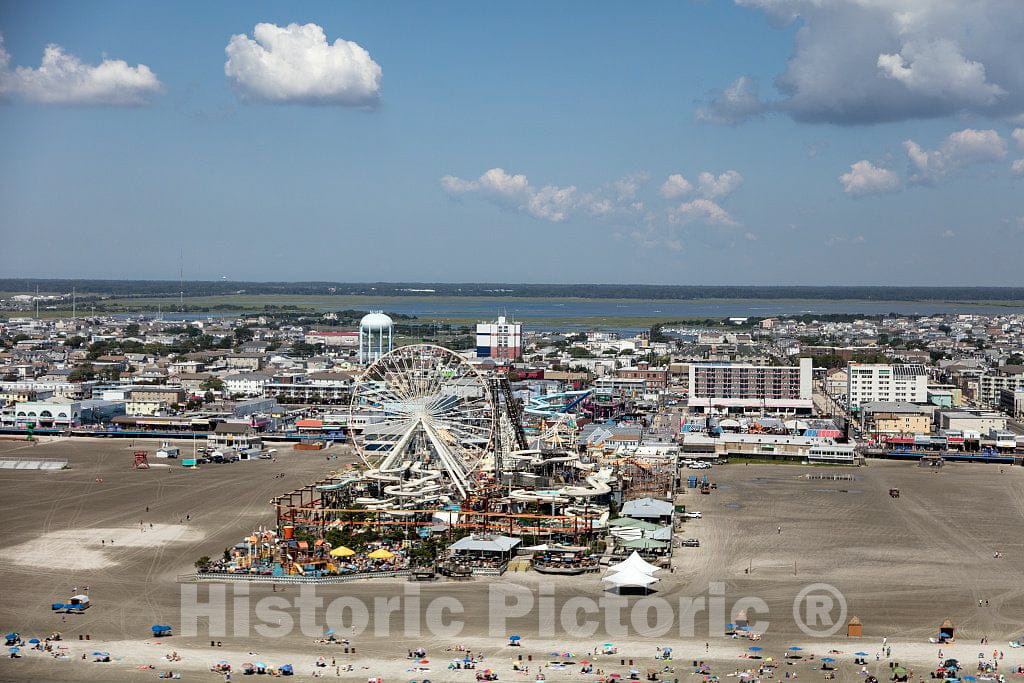 Photo- Beaches, Boardwalk and Amusement Parks on The New Jersey Shore in Wildwood, New Jersey 2 Fine Art Photo Reproduction