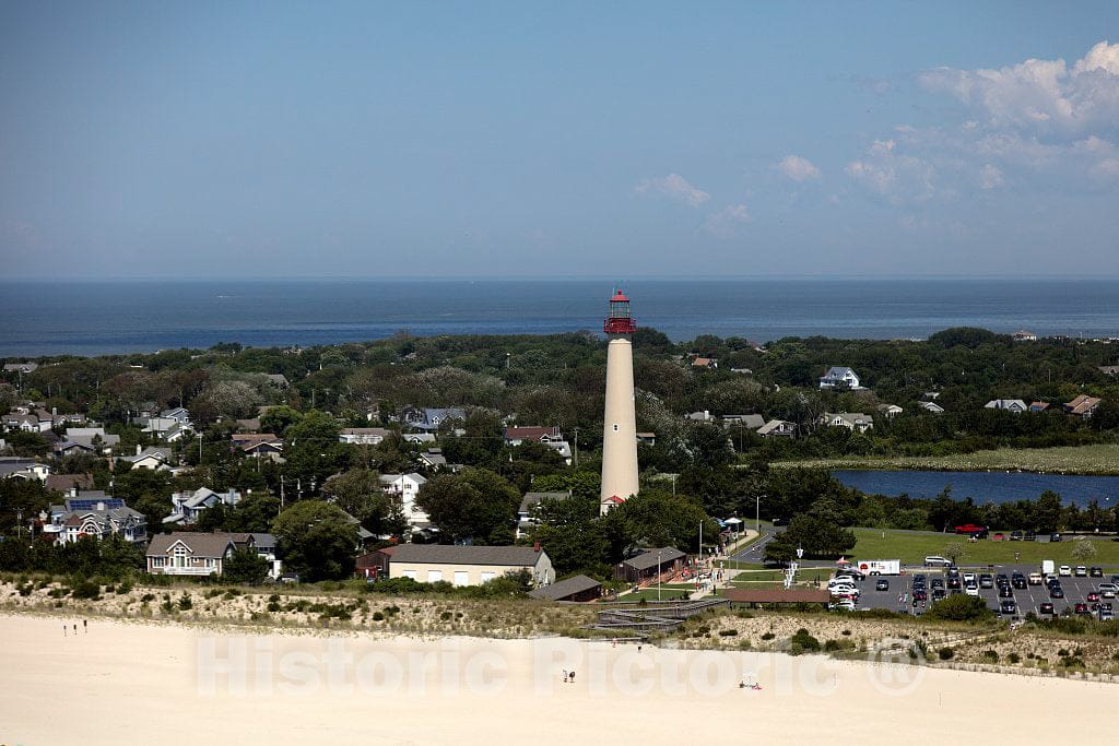 Photo- Beaches and The Cape May Point Lighthouse, Built in 1859 on The New Jersey Shore in Cape May, New Jersey 1 Fine Art Photo Reproduction